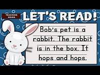 Video thumbnail for LET'S READ! | English Reading Paragraph | Practice Reading | Teaching Mama
