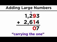 Video thumbnail for Addition and Subtraction of Large Numbers