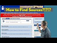 Video thumbnail for How to Find Sources for a Research Paper