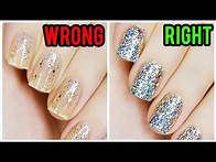 Video thumbnail for Apply Glitter Nail Polish Perfectly!