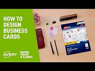 Video thumbnail for How to Design Business Cards with Avery Products