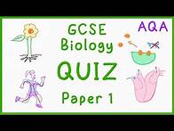 Video thumbnail for GCSE Biology Paper 1 Quiz (AQA)