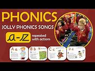 Video thumbnail for All Jolly Phonics Songs a-z | Repeated with Actions | Alphabetical Order | Belgrave Phonics