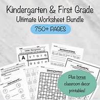 Video thumbnail for First Grade Printable Bundle, Classroom Printables, Printable First Grade Activity, Educational Classroom Worksheets, Homeschool Printables - Etsy