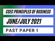 Video thumbnail for CSEC Principles of Business May/June 2021 Paper 1