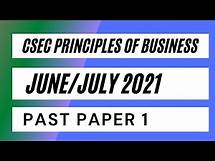 Video thumbnail for CSEC Principles of Business May/June 2021 Paper 1