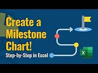 Video thumbnail for Excel Milestone Chart Tutorial: Step-by-Step Guide for Project Managers