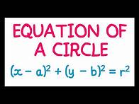 Video thumbnail for Equation of a Circle