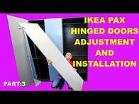 Video thumbnail for Ikea Pax hinged doors adjustment and installation