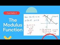 Video thumbnail for The Modulus Function (Edexcel IAL P3 2.1)
