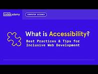 Video thumbnail for What Is Accessibility? Best Practices & Tips for Inclusive Design