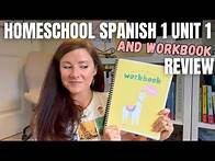 Video thumbnail for SPANISH LEVEL 1 + Workbook Curriculum Review || Homeschool Languages
