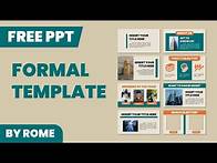Video thumbnail for Tutorial on How to Create a Simple Formal Morph PPT Template || Free Template by Rome