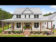 Video thumbnail for Absolutely stunning modern farmhouse home wrap-around front porch and large garden space
