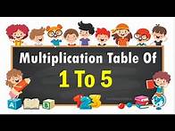 Video thumbnail for Multiplication Table 1 to 5|Table Of 1 to 5|Maths Tables/Multiplication Tables/Times Table/Pahada