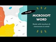Video thumbnail for Microsoft Word Basics For Kids