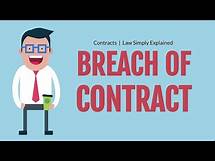 Video thumbnail for Three Types of Breaches | Contracts | Breach and Repudiation