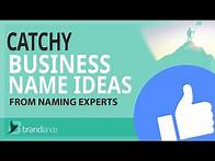 Video thumbnail for Best Catchy Business Name Ideas Suggestions | Brand Names Generator