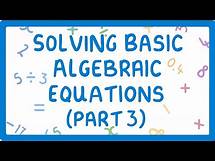 Video thumbnail for GCSE Maths - How to Solve Algebraic Equations (Part 3 of 3)