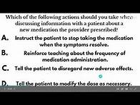 Video thumbnail for CCMA Exam Practice Part 5 | Certified Clinical Medical Assistant Exam Review
