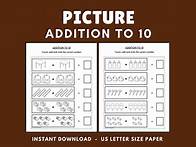 Video thumbnail for Kindergarten Math Worksheets, Picture Addition, Addition Worksheets, Basic Addition, Beginning Math Worksheets, Preschool Printable - C02 - Etsy