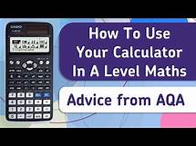 Video thumbnail for Exam Board Advice | How To Use Your Calculator In A Level Maths from AQA | Casio fx-991EX