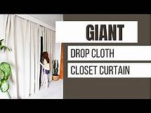 Video thumbnail for Dropcloth Closet Curtain | Budget Friendly Closet Door Alternative