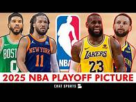 Video thumbnail for 2025 NBA Playoff Picture: Bracket, Schedule, Play-In Tournament For Western & Eastern Conference