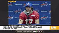 Video thumbnail for Who will win the 2025 Super Bowl? Betting odds for the final 8 teams