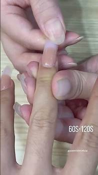 Video thumbnail for Elegant oval nail art with poly gel #nails #nailart
