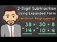 Video thumbnail for Subtracting 2-Digit Numbers Using Expanded Form (Without Regrouping) | Elementary Math with Mr. J
