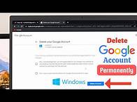 Video thumbnail for How to Delete Gmail Account on Computer [Permanently]