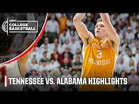 Video thumbnail for Tennessee Volunteers vs. Alabama Crimson Tide | Full Game Highlights | ESPN College Basketball