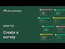 Video thumbnail for How to create a survey with SurveyMonkey