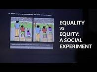 Video thumbnail for Equality vs equity: a social experiment