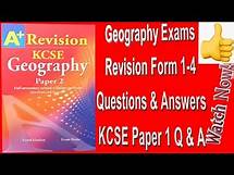 Video thumbnail for Full Exam (110 Marks ) Form 2 Geography | Revision Paper 1&2 | KCSE Que & Ans| Geography form 1-4