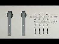 Video thumbnail for Assembly Guide for Sliding Barn Door Hardware Kit(6.6ft for Example)