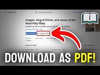 Video thumbnail for How to Download Free eBooks From Google Books as PDF - Full Guide