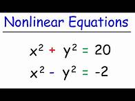 Video thumbnail for How To Solve Systems of Nonlinear Equations
