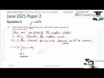 Video thumbnail for CSEC Maths - July 2021 Solutions (Question 5 and 6)