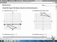 Video thumbnail for Common Core Math: Geometric Reflection over Y= -2