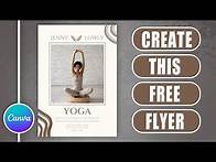 Video thumbnail for How to create this free FLYER | Poster in Canva