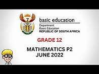 Video thumbnail for June Paper 2 Grade 12 Maths