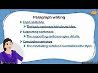 Video thumbnail for Grade 6 English - Paragraph writing