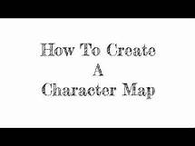 Video thumbnail for Create a Character Map (All Ages)