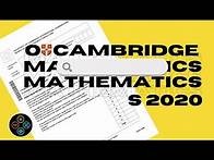 Video thumbnail for O-Level Math D May June 2020 Paper 2 4024/21