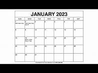Video thumbnail for Free Printable January 2023 Calendar Templates With Holidays - Wiki Calendar