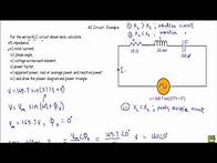 Video thumbnail for AC Circuit Example 4: Series RLC Circuit