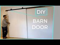 Video thumbnail for How To Install A Large Surface Sliding Top Hung Barn Door || No Visible bolts