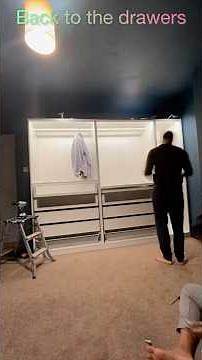 Video thumbnail for IKEA PAX Wardrobe Installation Timelapse | Step-by-Step Build